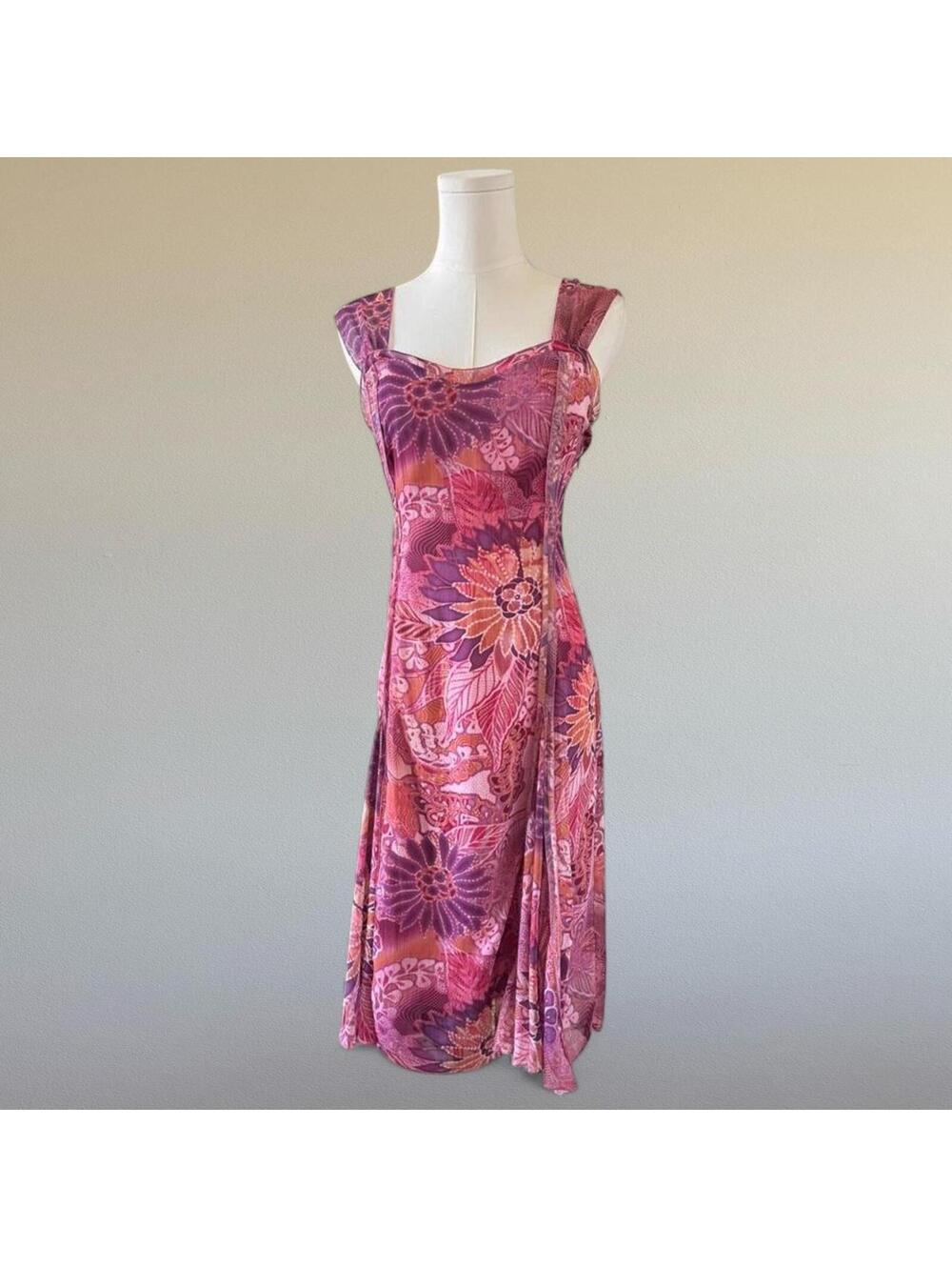 Vintage floral midi dress from Jacqueline Riu